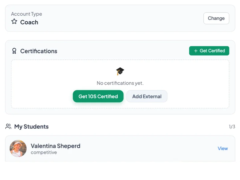 Coach analyzing player data
